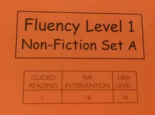 Library books with reading levels